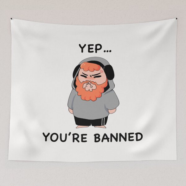 Item preview, caseoh you’re banned designed and sold by LogLuettgen.