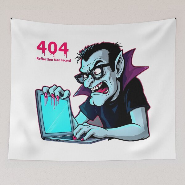 Item preview, funny halloween Tech-Savvy Vampire designed and sold by Uglyandcute.