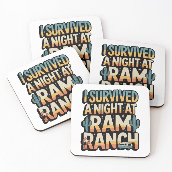 Item preview, I Survived a Night at Ram Ranch, Ram Ranch Really Rocks designed and sold by graphic-genie.