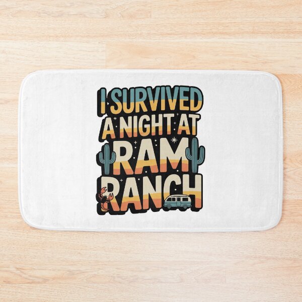 Item preview, I Survived a Night at Ram Ranch, Ram Ranch Really Rocks designed and sold by graphic-genie.