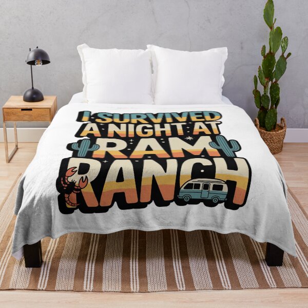 Item preview, I Survived a Night at Ram Ranch, Ram Ranch Really Rocks designed and sold by graphic-genie.