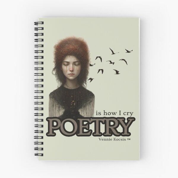 Item preview, Poetry Is How I Cry Birds Brown Black designed and sold by Vennie Kocsis.