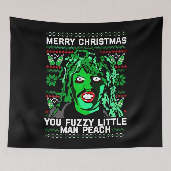 Item preview, Merry Christmas You Fuzzy Little Man Peach Old Gregg Mighty Boosh Crimp Pie designed and sold by JoseSmith3.