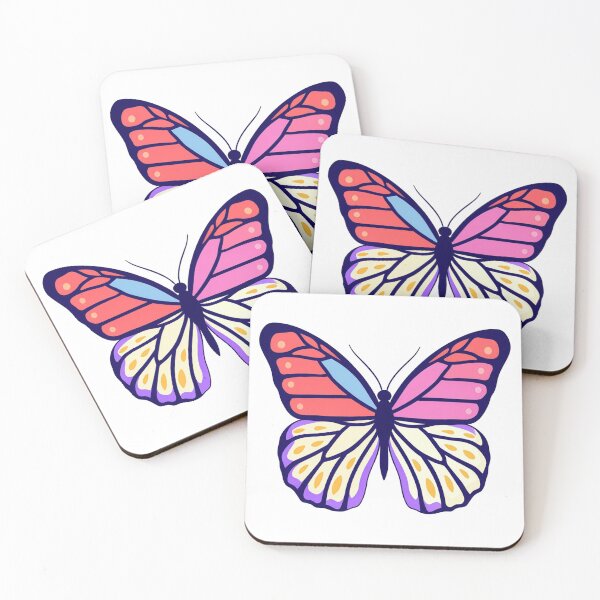 Item preview, Pastel Butterfly Illustration – Vibrant Decorative Art Design designed and sold by indravekti.
