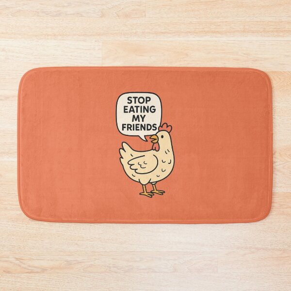 Item preview, Stop Eating My Friends Vegan Chicken Animal Rights Go Vegan Veganism designed and sold by Annika Shurafa.