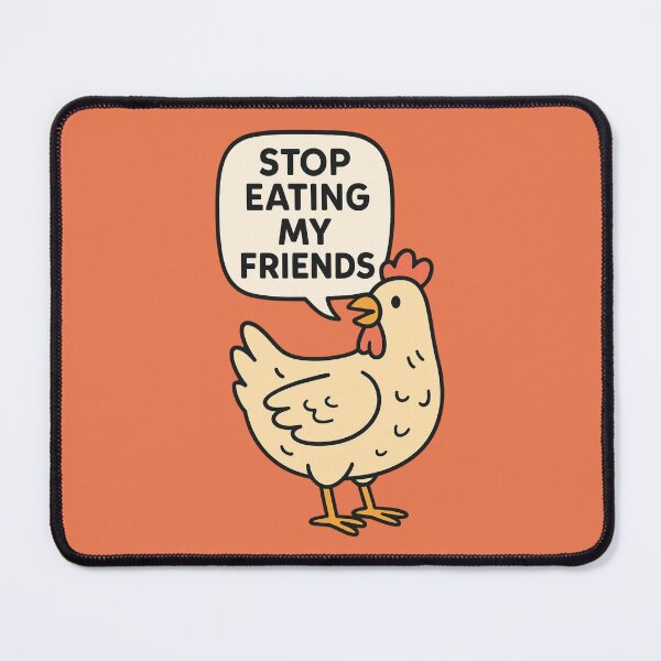 Item preview, Stop Eating My Friends Vegan Chicken Animal Rights Go Vegan Veganism designed and sold by Annika Shurafa.