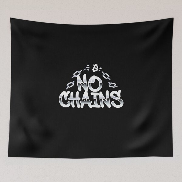 Item preview, Bitcoin No Chains Graffiti Design designed and sold by RadDeck.