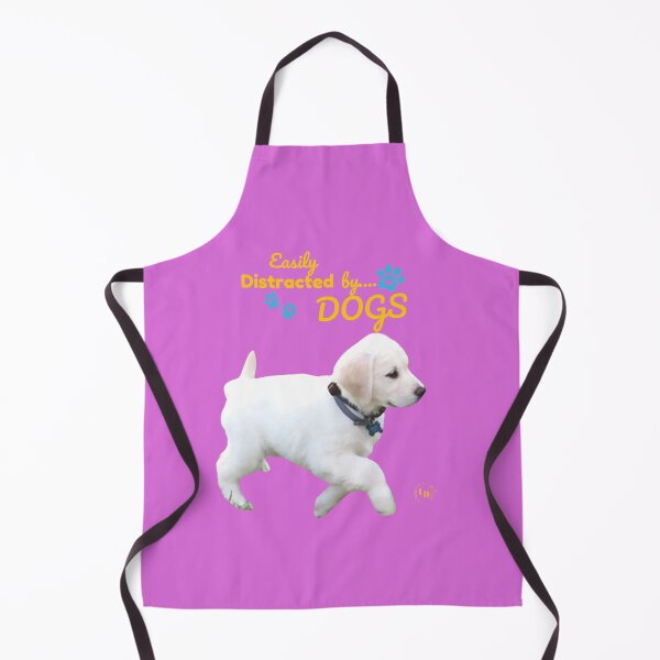 Item preview, Easily Distracted by Dogs happy fun adorable designed and sold by LILURA07 - Designs By Lily .