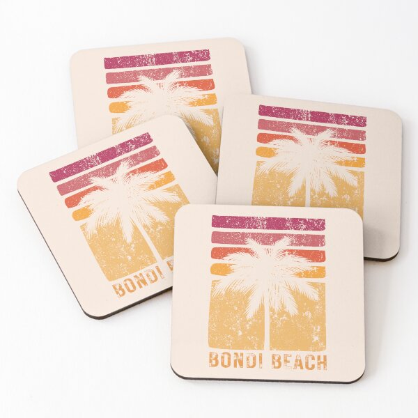 Item preview, Bondi Beach Vintage Sunset Palm Tree Australia T-Shirt designed and sold by Fig Tree Lane - Art &Tees.