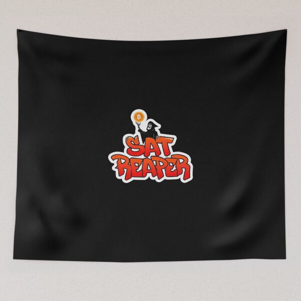 Item preview, Sat Reaper Bitcoin Graffiti Design designed and sold by RadDeck.