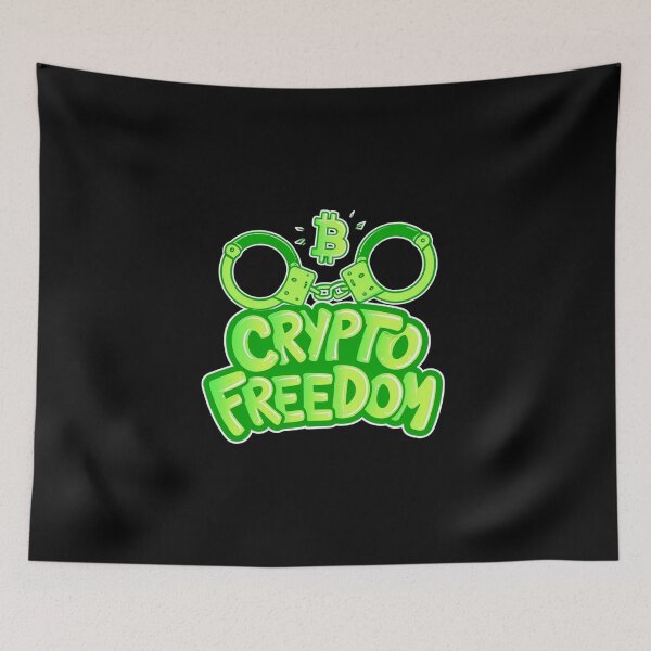 Item preview, Crypto Freedom Bitcoin Graffiti Design designed and sold by RadDeck.