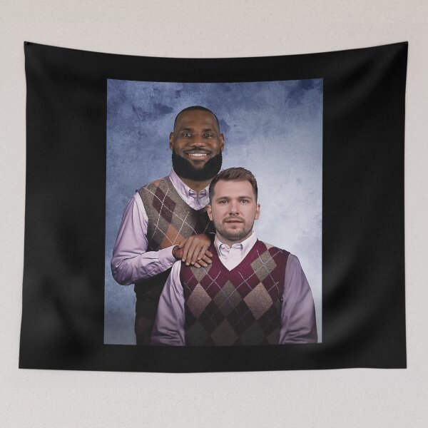 Item preview, Lebron  Luka Lakers Brothers Duo Basketball designed and sold by Thornqui.