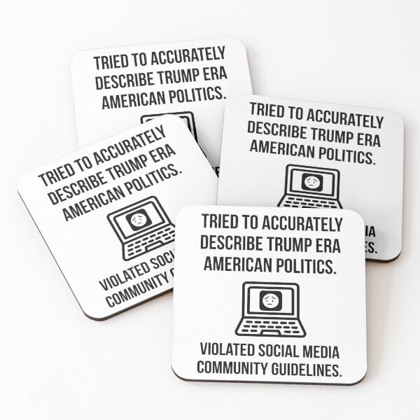 Item preview, Social media guidelines and Trump era politics.  designed and sold by Rachel the Artist .
