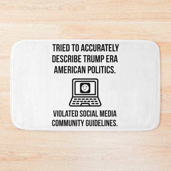 Item preview, Social media guidelines and Trump era politics.  designed and sold by Rachel the Artist .