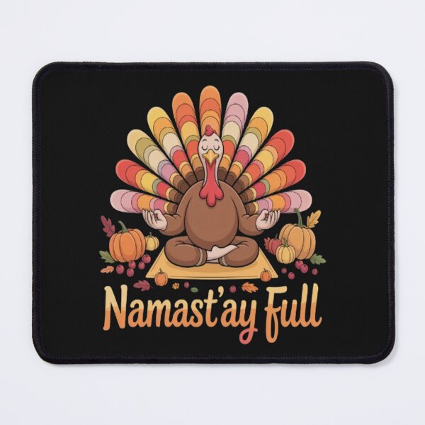Item preview, Funny Thanksgiving Turkey Practicing Yoga-Namast'ay Full designed and sold by JustForYouGifts.