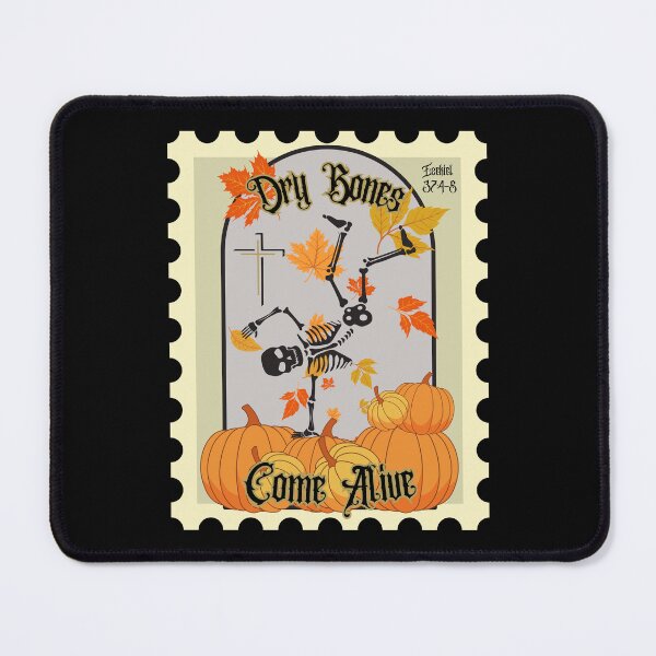 Item preview, Halloween Skeleton Dry Bones Come Alive Ezekiel 37: 4-5 Stamp designed and sold by Forevermore.
