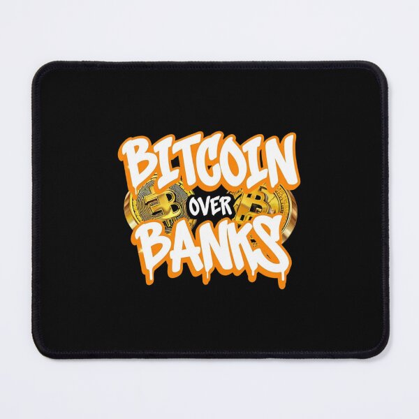Item preview, Bitcoin Over Banks Graffiti Design designed and sold by RadDeck.