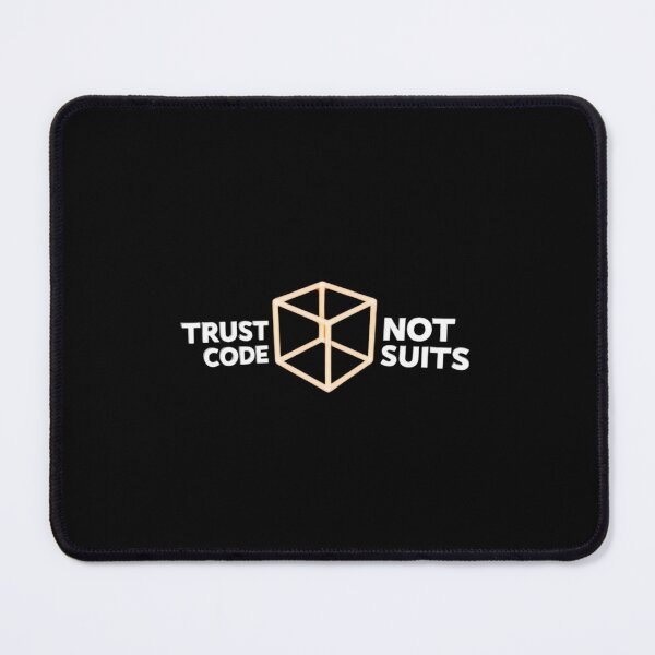 Item preview, Trust Code Not Suits Bitcoin Design designed and sold by RadDeck.