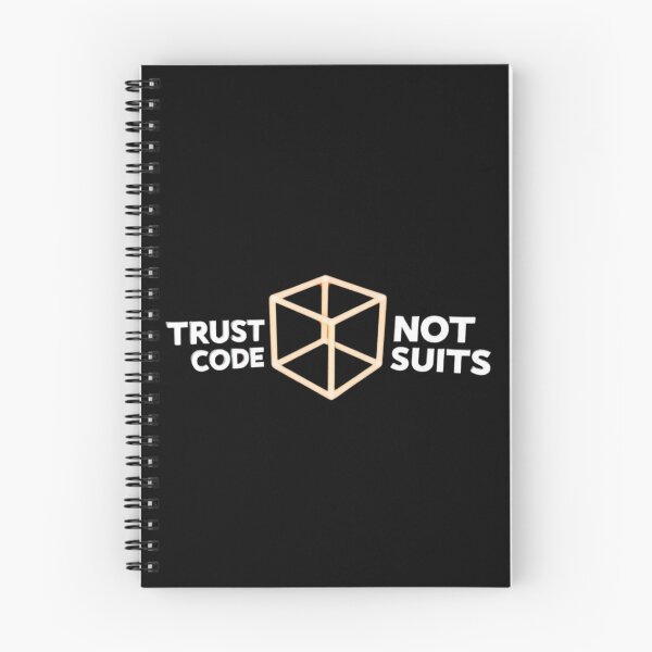 Item preview, Trust Code Not Suits Bitcoin Design designed and sold by RadDeck.