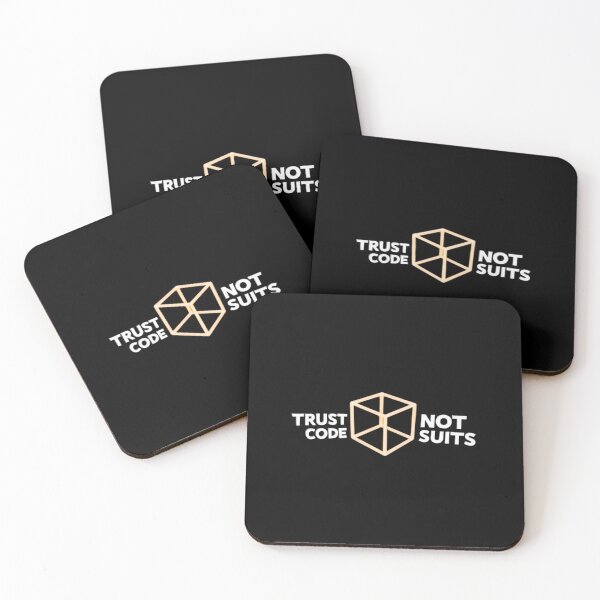 Item preview, Trust Code Not Suits Bitcoin Design designed and sold by RadDeck.