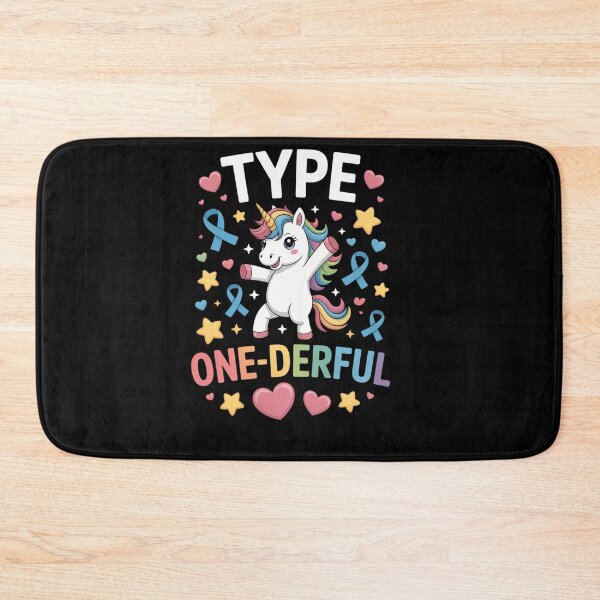 Item preview, Funny Diabetic Type 1 Diabetes T1D Type One-Derful Unicorn designed and sold by savrmiller.