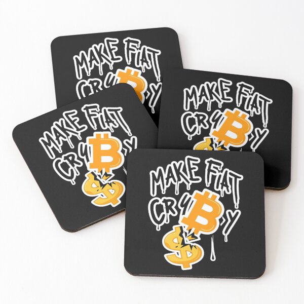 Item preview, Make Fiat Cry Bitcoin Graffiti Design designed and sold by RadDeck.