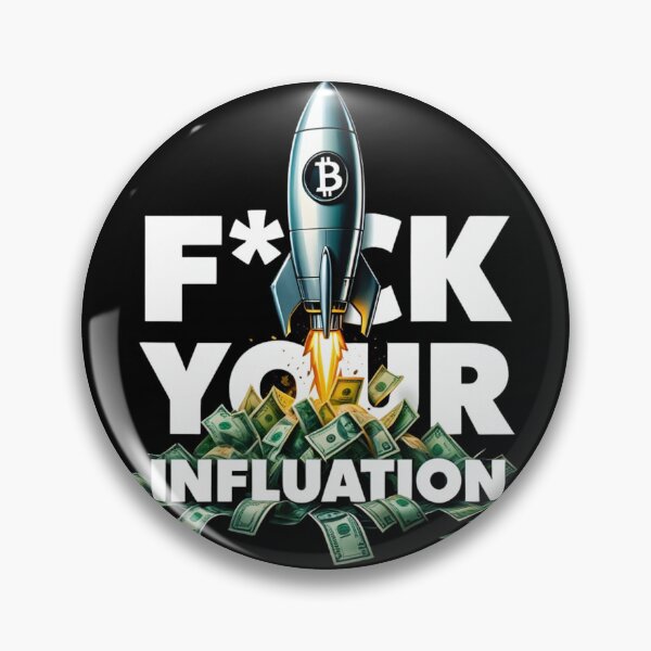 Item preview, Stop Inflation Bitcoin Graffiti Design designed and sold by RadDeck.