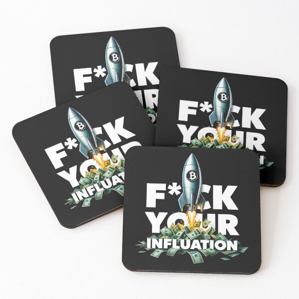 Item preview, Stop Inflation Bitcoin Graffiti Design designed and sold by RadDeck.