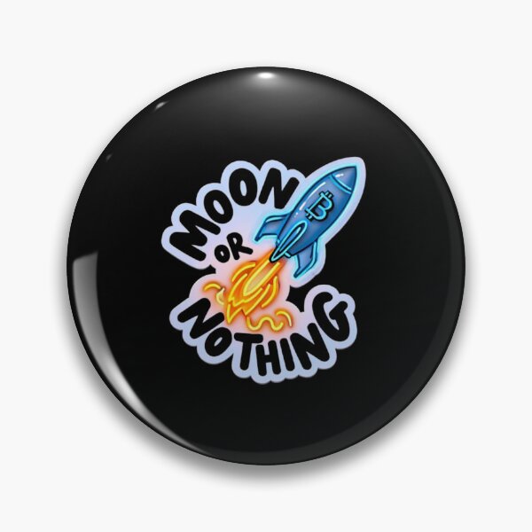Item preview, Moon or Nothing Bitcoin Graffiti Design designed and sold by RadDeck.