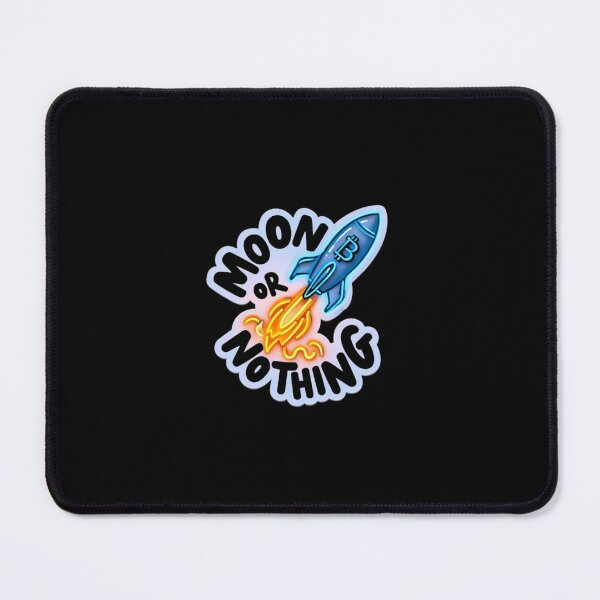 Item preview, Moon or Nothing Bitcoin Graffiti Design designed and sold by RadDeck.