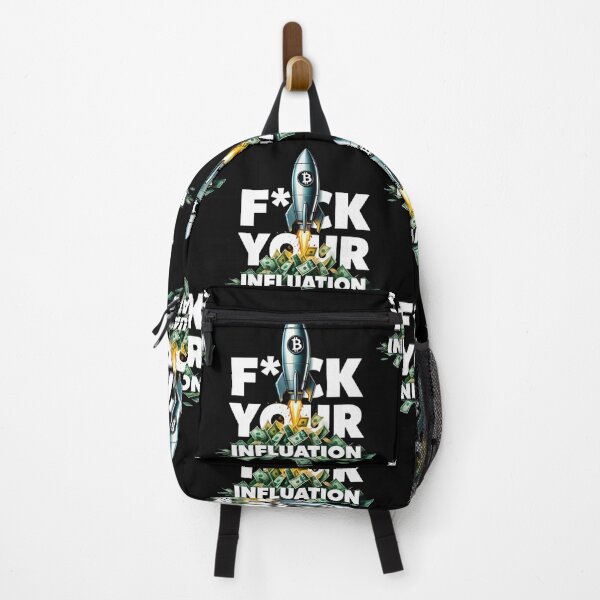 Item preview, Stop Inflation Bitcoin Graffiti Design designed and sold by RadDeck.