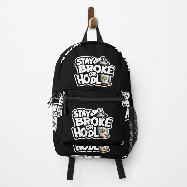 Item preview, Stay Broke or Hodl Bitcoin Design designed and sold by RadDeck.