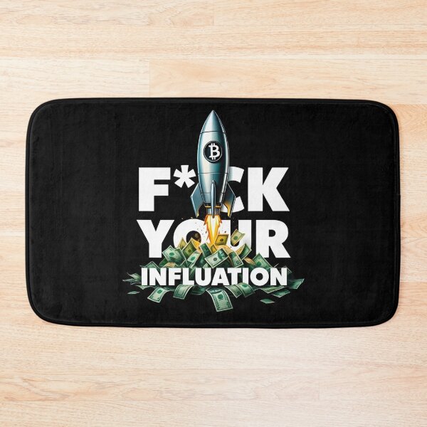 Item preview, Stop Inflation Bitcoin Graffiti Design designed and sold by RadDeck.