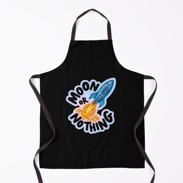 Item preview, Moon or Nothing Bitcoin Graffiti Design designed and sold by RadDeck.