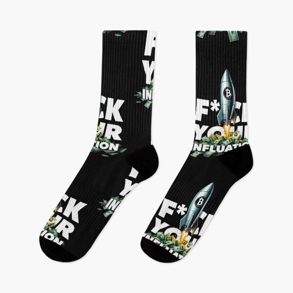 Item preview, Stop Inflation Bitcoin Graffiti Design designed and sold by RadDeck.