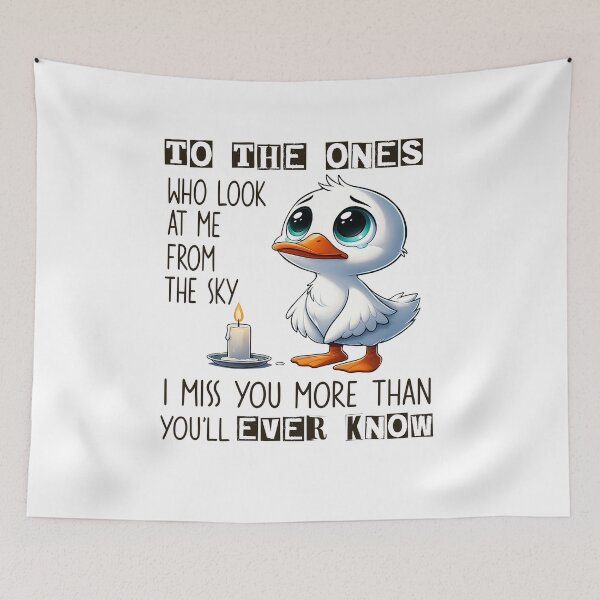 Item preview, Memorial Duck To The Ones Who Look At Me From The Sky designed and sold by caniasphelim6.