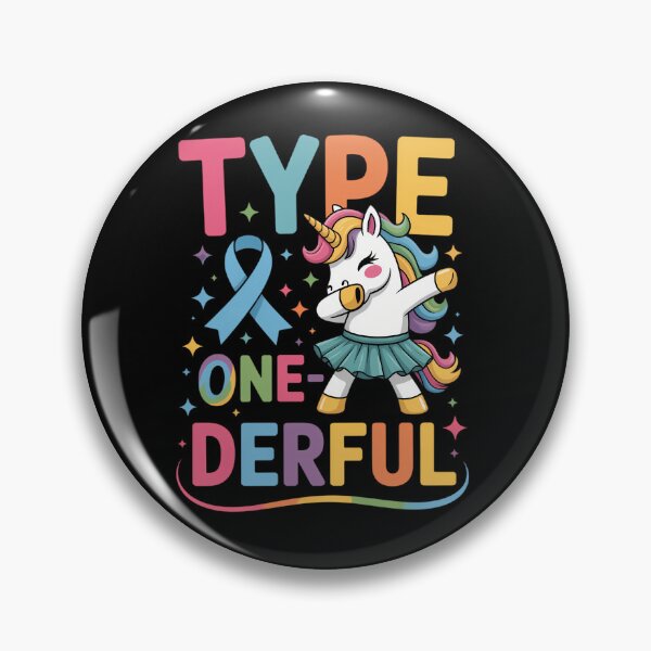 Item preview, Type 1 Diabetes One-Derful T1D Awareness Unicorn Dabbing designed and sold by savrmiller.