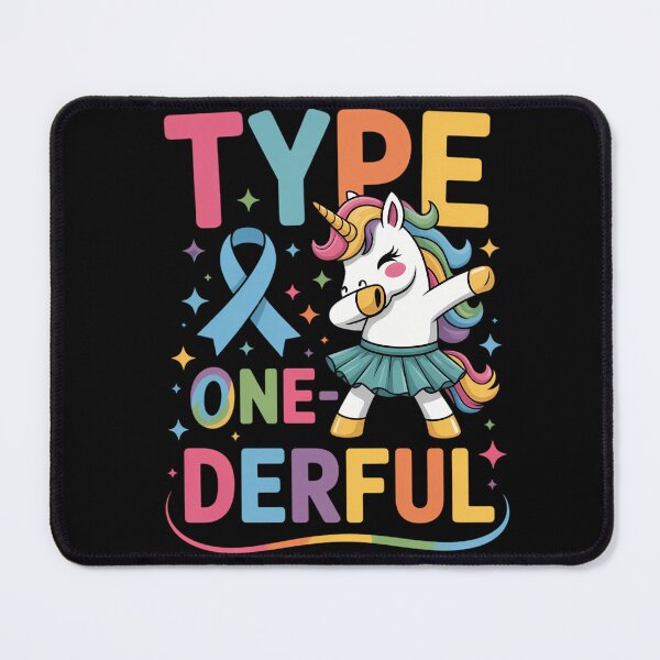 Item preview, Type 1 Diabetes One-Derful T1D Awareness Unicorn Dabbing designed and sold by savrmiller.