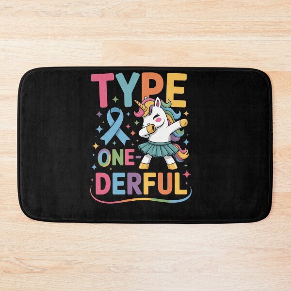 Item preview, Type 1 Diabetes One-Derful T1D Awareness Unicorn Dabbing designed and sold by savrmiller.