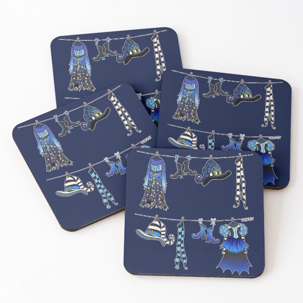 Item preview, Witches' Laundry Day (Blue Version) designed and sold by JanGrackle.