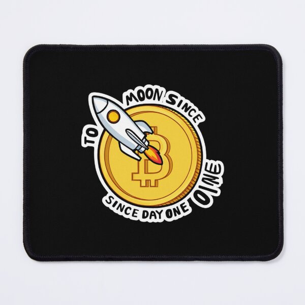Item preview, To The Moon Since Day One Bitcoin Design designed and sold by RadDeck.
