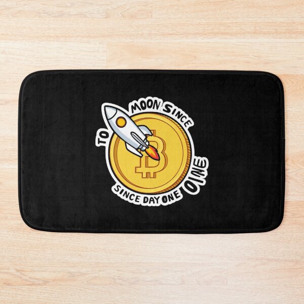 Item preview, To The Moon Since Day One Bitcoin Design designed and sold by RadDeck.