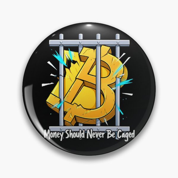 Item preview, Money Should Never Be Caged Bitcoin Graffiti Design designed and sold by RadDeck.