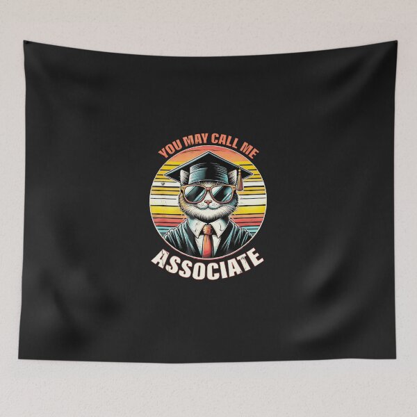Item preview, Call-Me-Associate-Graduate-For-College-Degree-Grad-Cat-Funny designed and sold by levenswc.