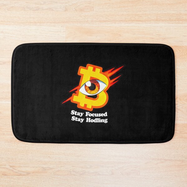 Item preview, Stay Focused Stay Hodling Bitcoin Graffiti Design designed and sold by RadDeck.