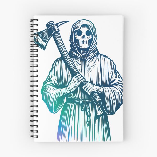 Item preview, Psychedelic Grim Executioner | Trippy Death Reaper Art designed and sold by BoneandBloomCo.