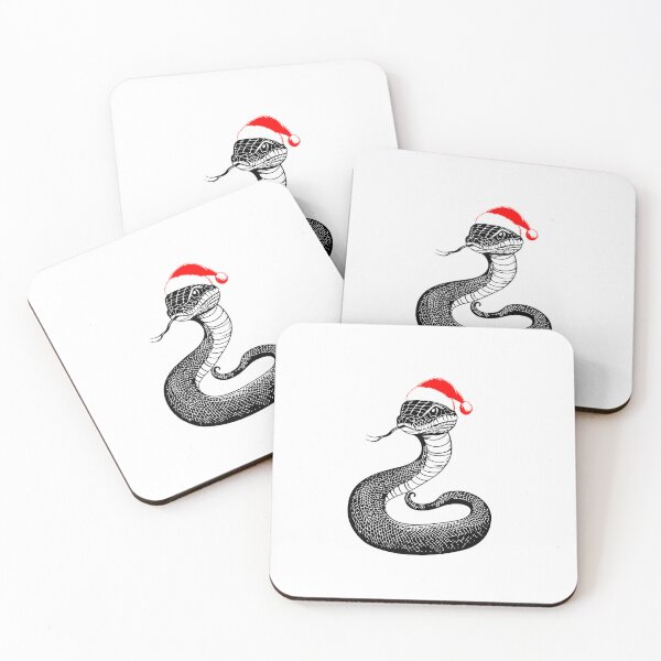 Item preview, Festive Python in Santa Hat designed and sold by JollyCritters.