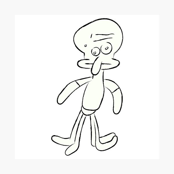 Item preview, Spongebob Doodle / Squidward doodle meme designed and sold by DibujandoPorfa.