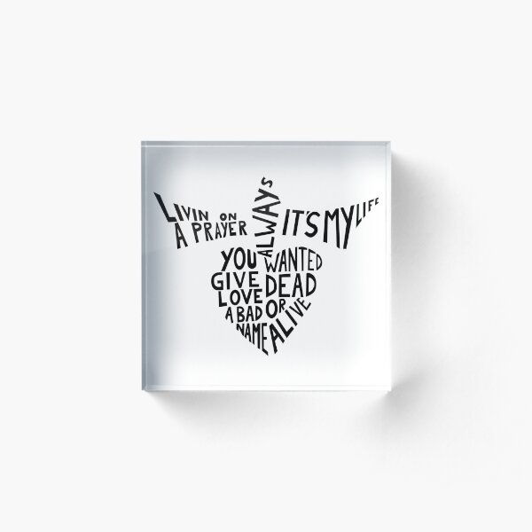 Bon Jovi - Songs Acrylic Block