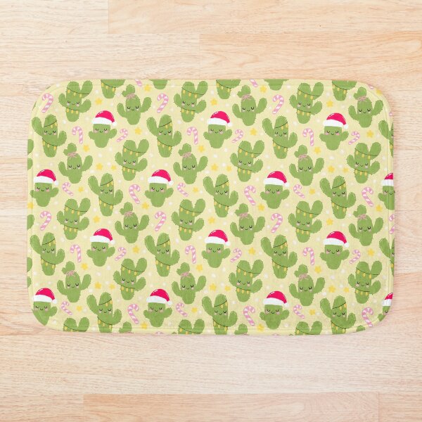 Item preview, Copy of Christmas cactus Santa Seamless Pattern yellow designed and sold by Sunnyneststudio.